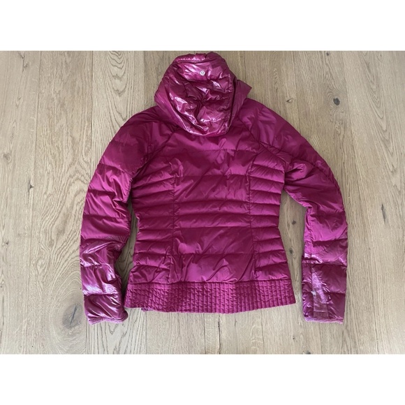 Lululemon Down Jacket Size 6 Puffy Hot Pink Ripened Raspberry Puffer - Picture 4 of 5